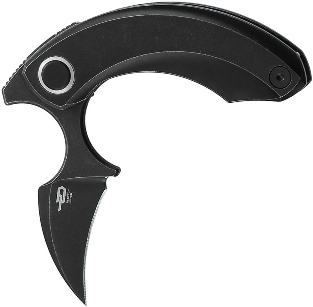 Bestech Knives 折りたたみナイフ Strelit ブラック BTKT2103C