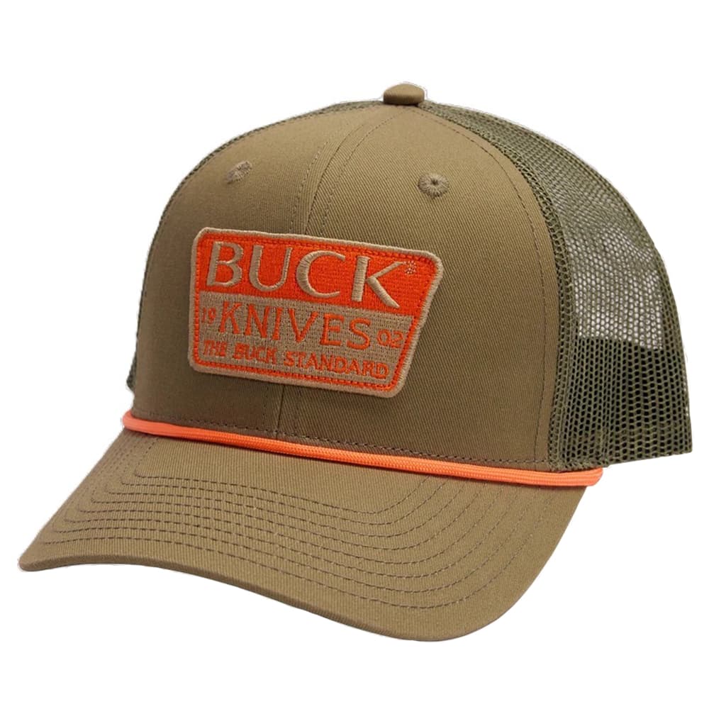 BUCK メッシュキャップ メーカー刺繍ロゴ入り スナップバック式