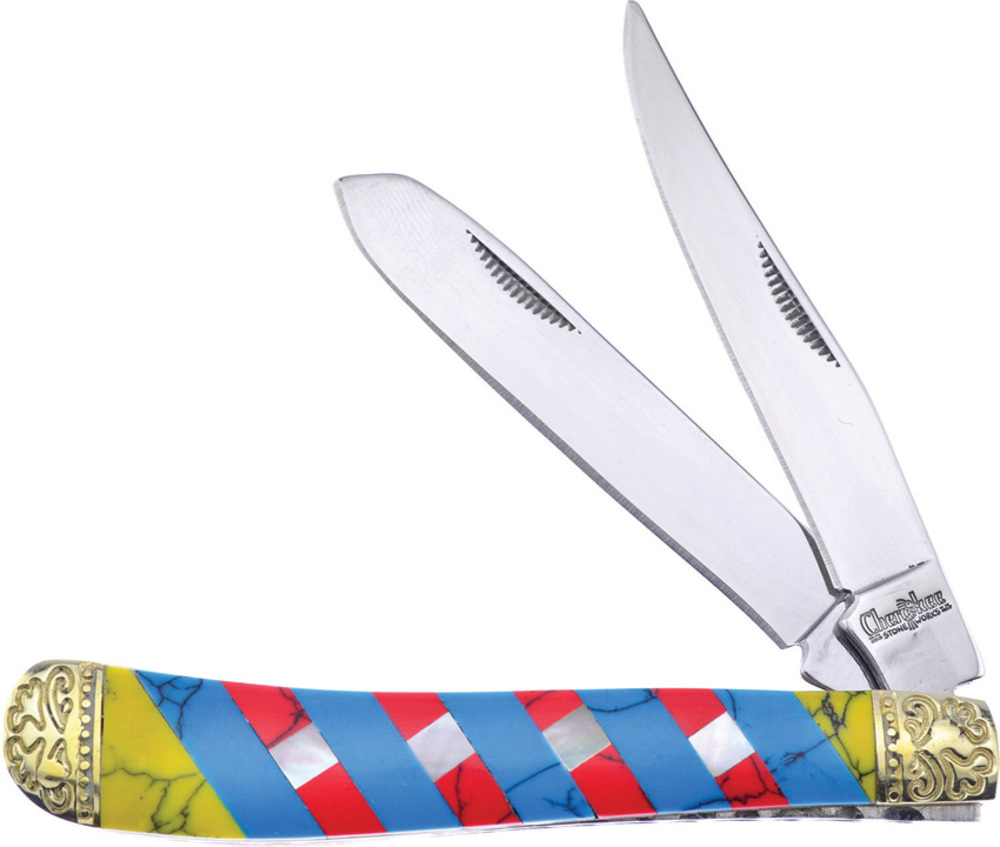 Frost Cutlery 折りたたみナイフ Trapper ターコイズ FCSW508TQ