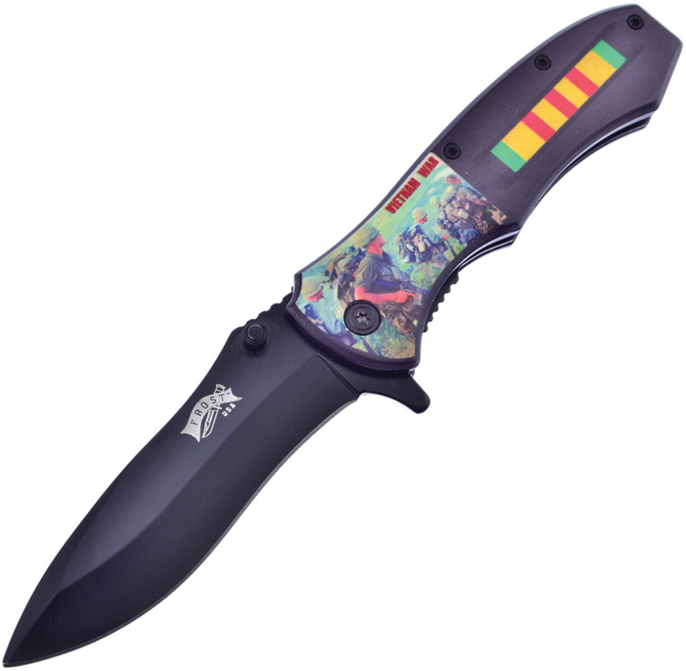 Frost Cutlery 折りたたみナイフ ベトナムベテラン ライナーロック FFC40V