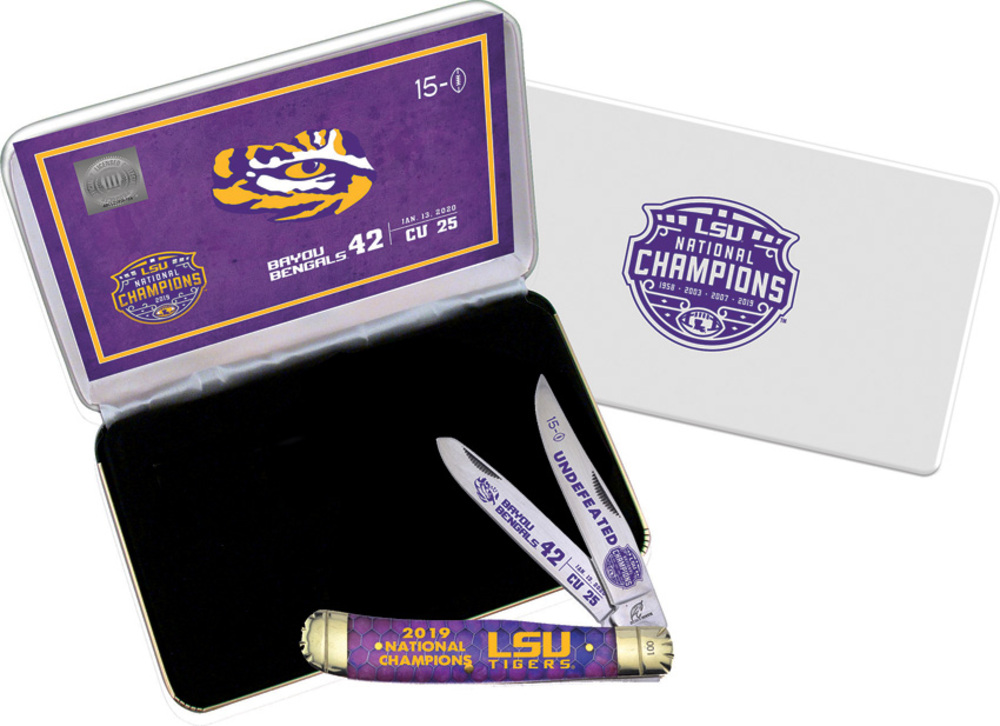 Frost 折りたたみナイフ LSUチャンピオン Trapper FLSU19108BV