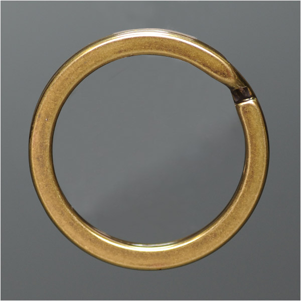 2重リング 平角 アンティーク調 22mm