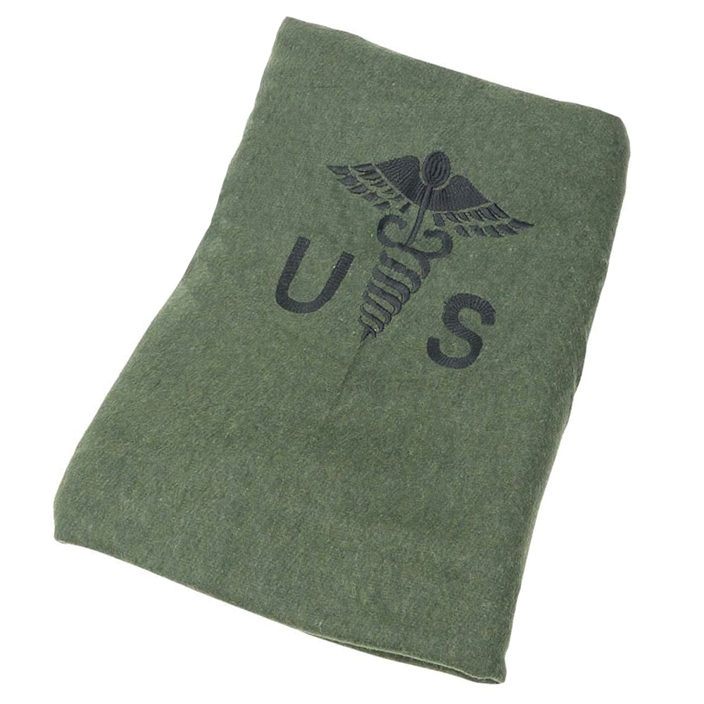 Mcguire Gear ウールブランケット US Caduceus 約160×230cm BK-266-OD