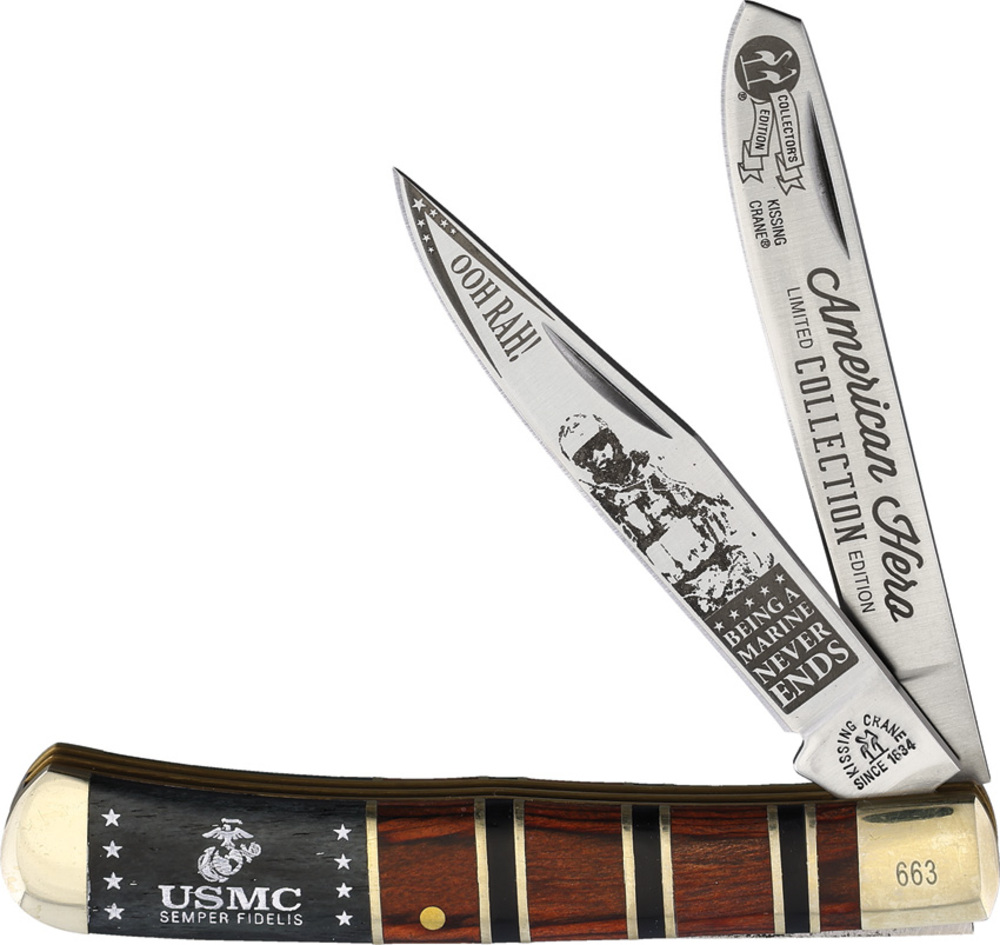 Kissing Crane 折りたたみナイフ USMC Trapper 2019 KC5550