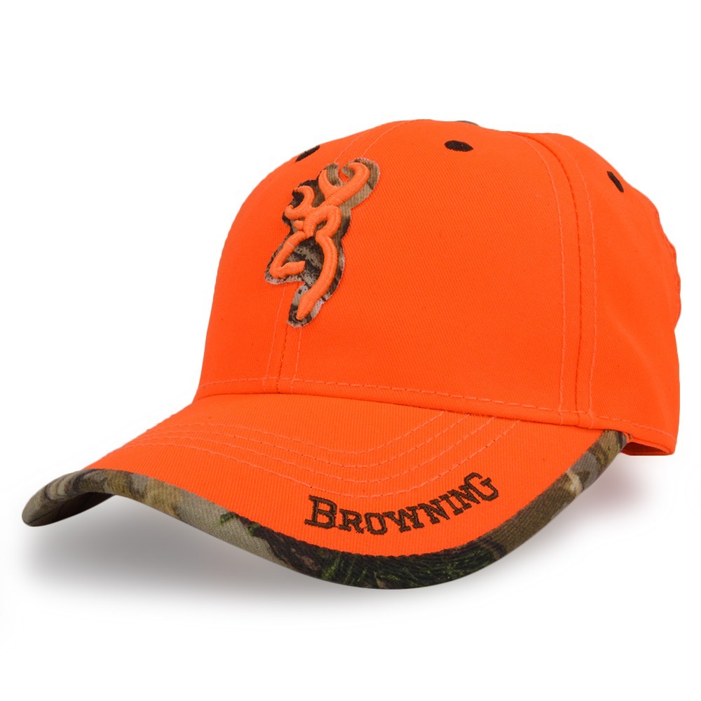 Browning 帽子 ブレイズオレンジ 狩猟用キャップ REALTREE ロゴ刺繍の販売 - ミリタリーショップ