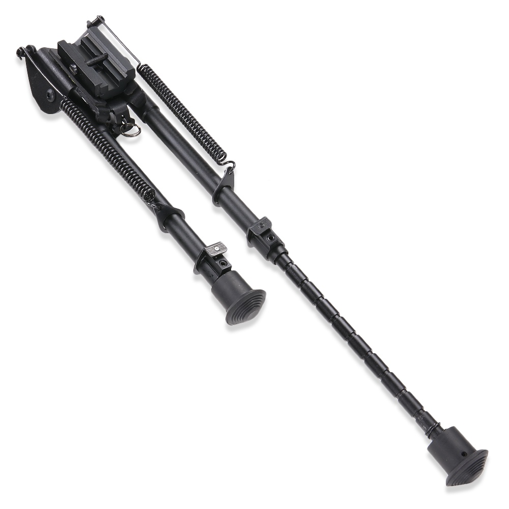 バイポッド 20mmレール対応アダプター付 11段伸縮 ブラック