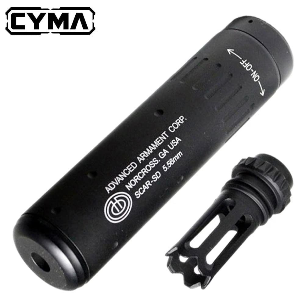 CYMA QDサプレッサー AAC SCAR-SD 14mm逆ネジハイダー付き CMSLM035