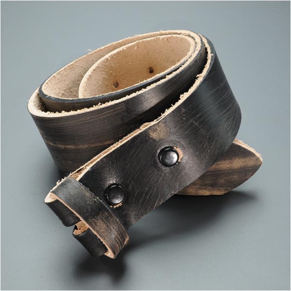 フルグレイン レザーベルト ブラックユーズド 30インチ