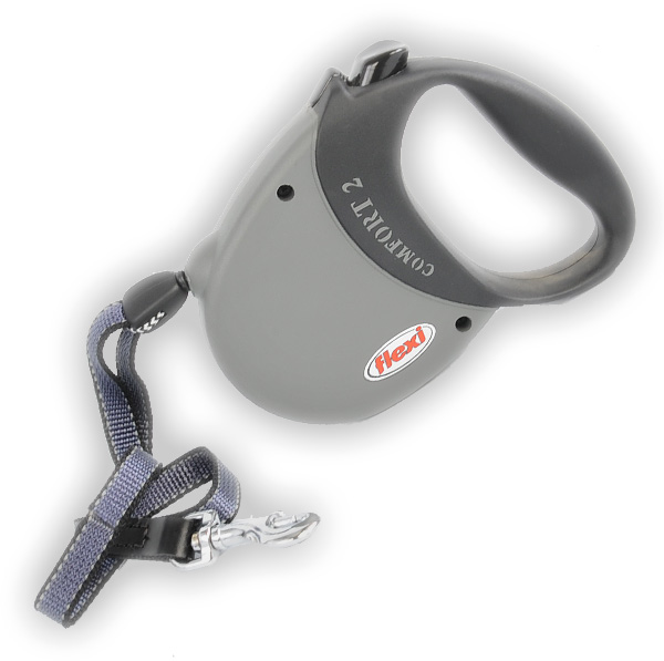 フレキシ 伸縮リード コンフォート2 Mサイズ 小型犬 グレー