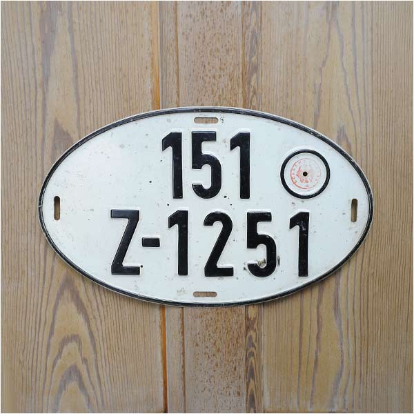 ライセンスプレート ドイツ オーバル K