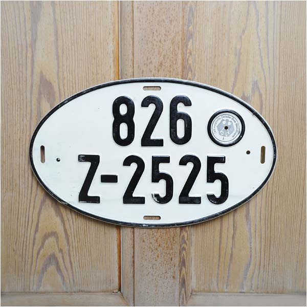 ライセンスプレート ドイツ オーバル L