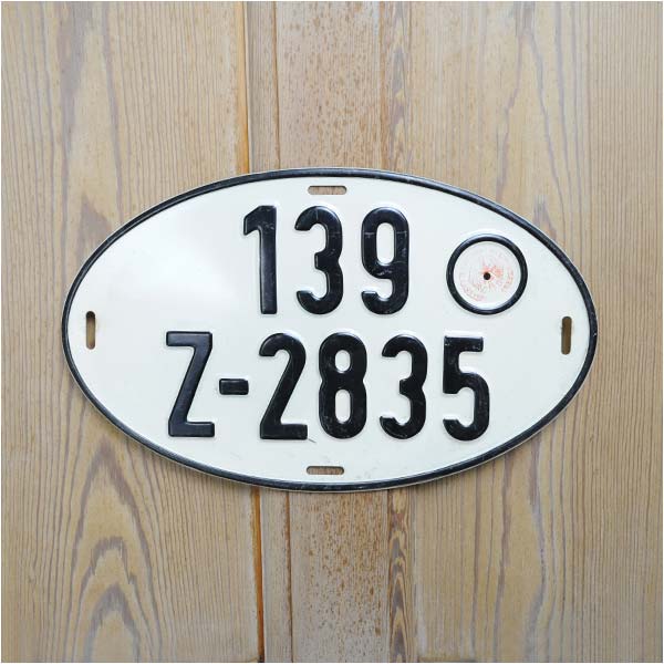 ライセンスプレート ドイツ オーバル N