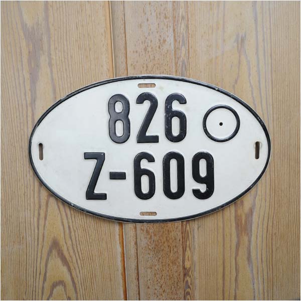 ライセンスプレート ドイツ オーバル S