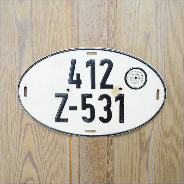 ライセンスプレート ドイツ オーバル C