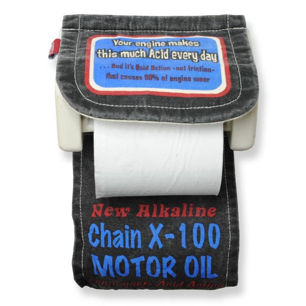 ペーパーホルダーカバー モーターオイル ブラック