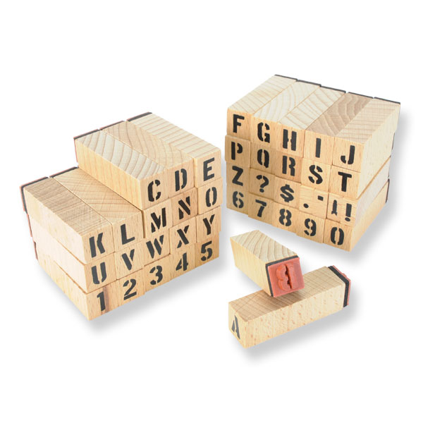 ステンシル スタンプ アルファベット 数字