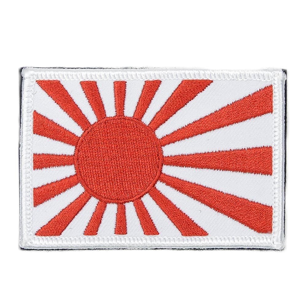 自衛隊グッズ ミリタリーパッチ 自衛艦旗 両面ベルクロ付き 刺繍