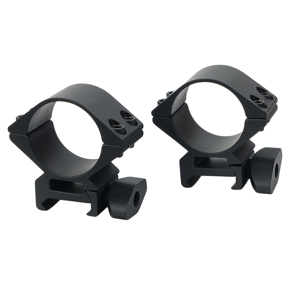 HYUGA マウントリング 20mmレール 30mmチューブ径対応 高さ10mm 2個セット