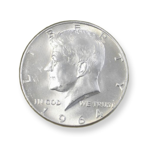 ミリタリーショップ レプマート / ケネディ 50セント銀貨 1964年