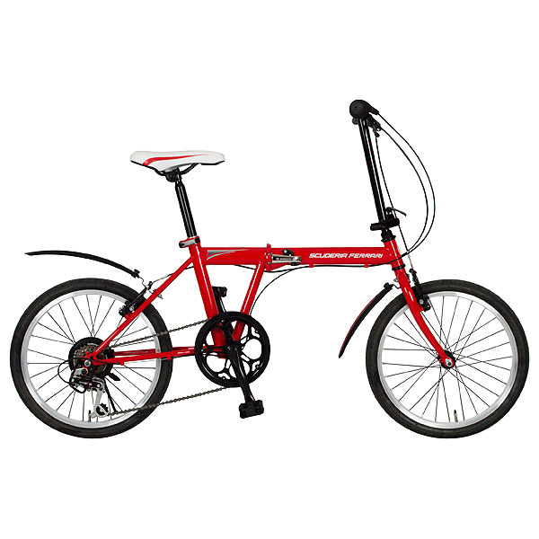【直送 代引き不可】 Ferrari 折りたたみ自転車 20インチ 6段変速 FDB20 6S