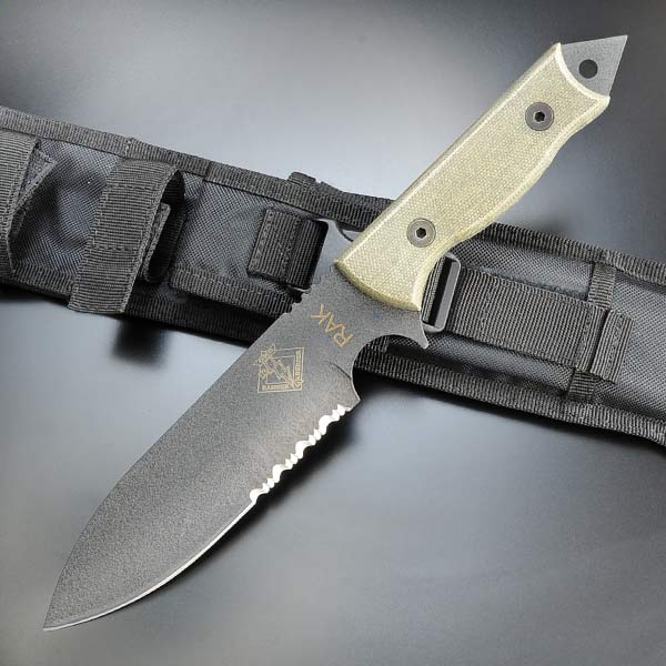 オンタリオ アウトドアナイフ RAK マイカルタ ブラック 半波 9414