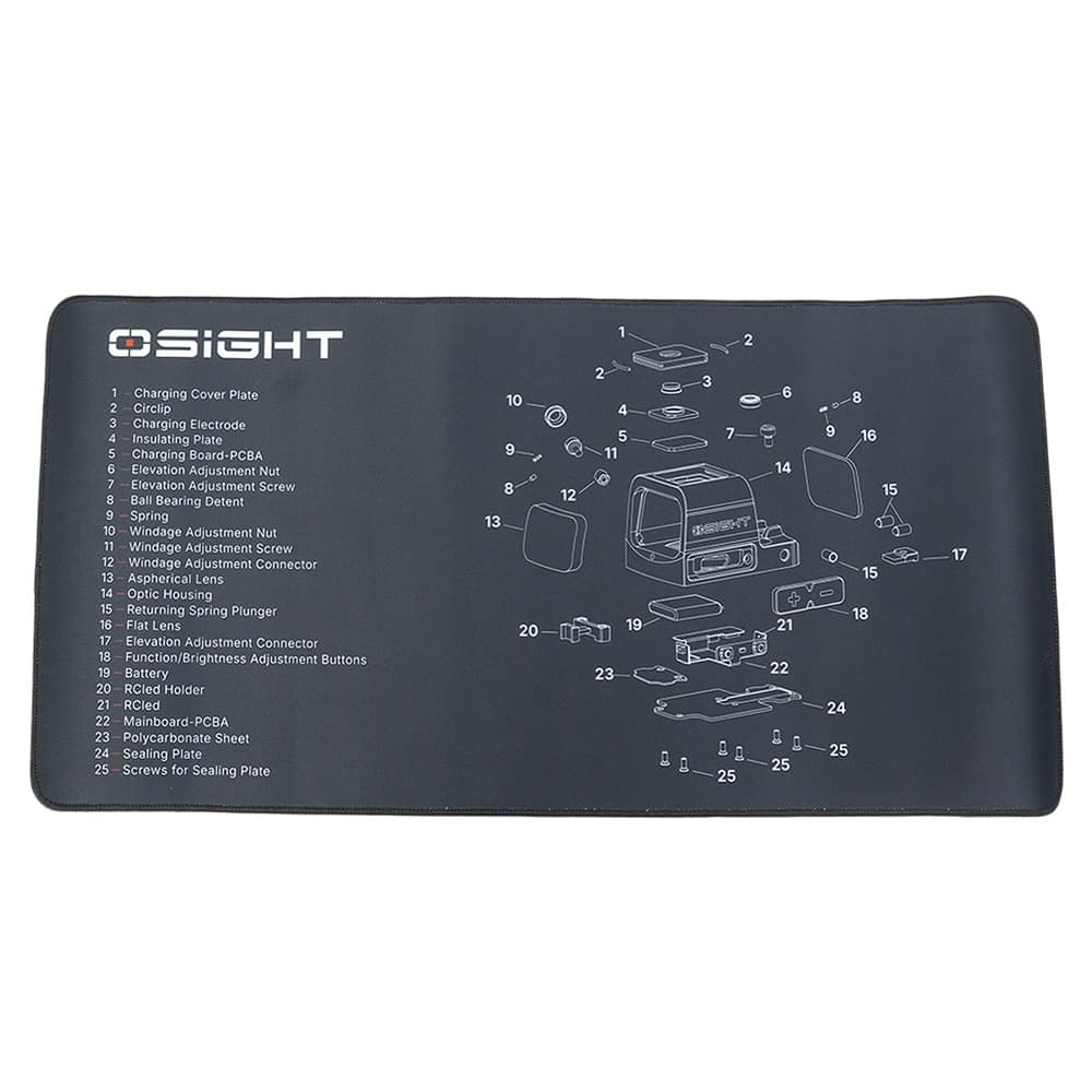 Osight メンテナンスマット 分解図プリント 作業用 59cm