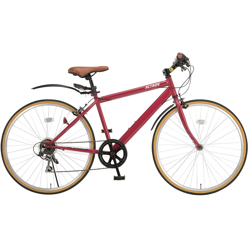 【直送 代引き不可】 OTOMO クロスバイク ALTAGE ACR-001 ボルドー 46572