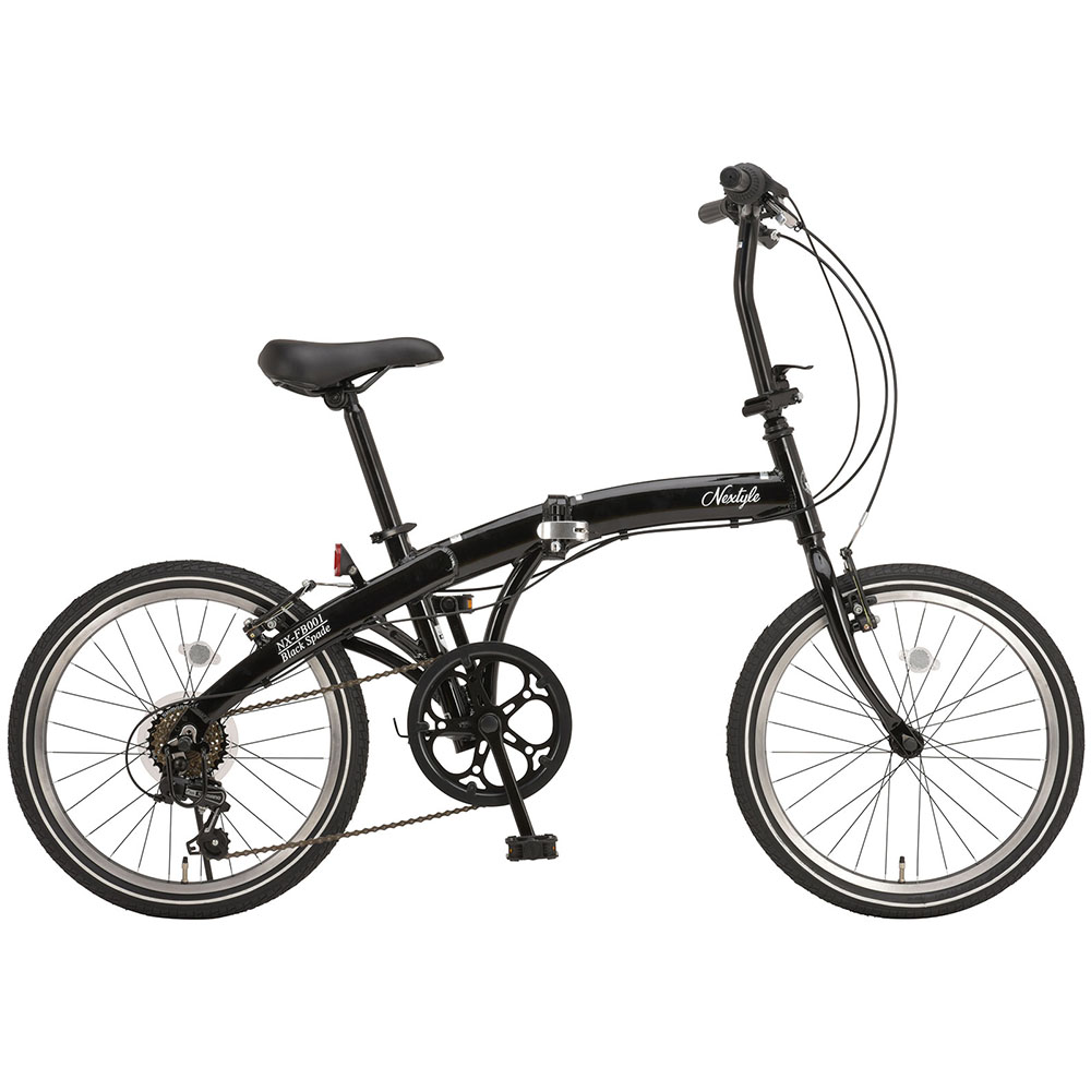 【直送 代引き不可】 OTOMO 折りたたみ自転車 NEXTYLE NX-FB001 ブラック 46663
