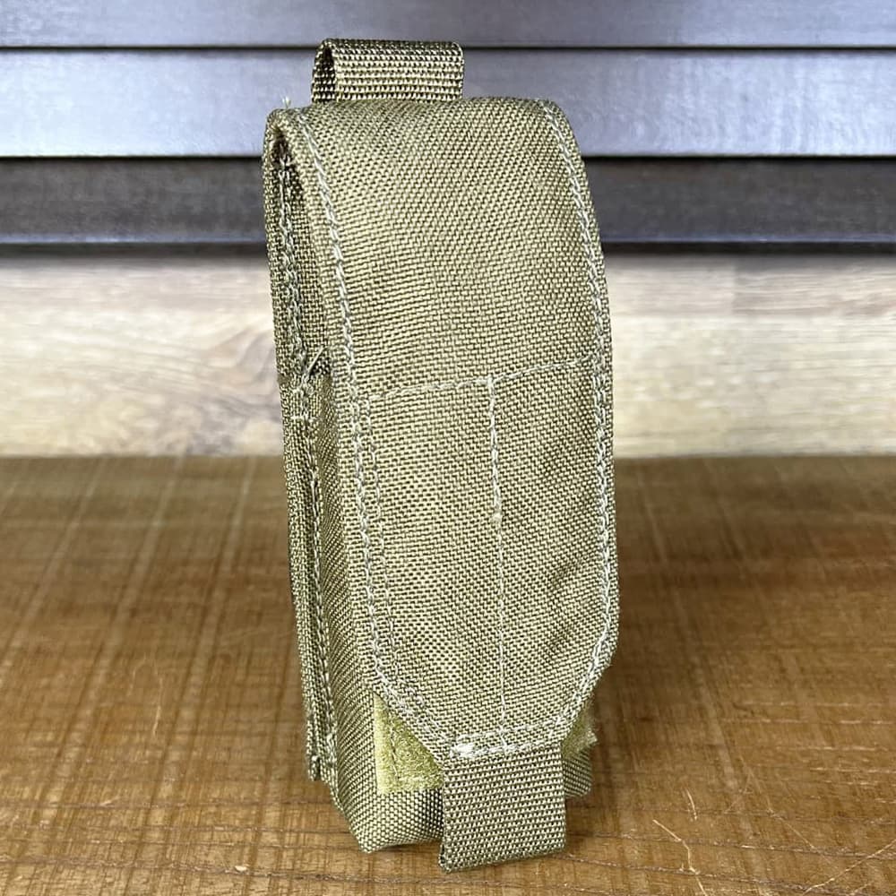 米軍放出品 グレネードポーチ MOLLEII 40mm シングル コヨーテ