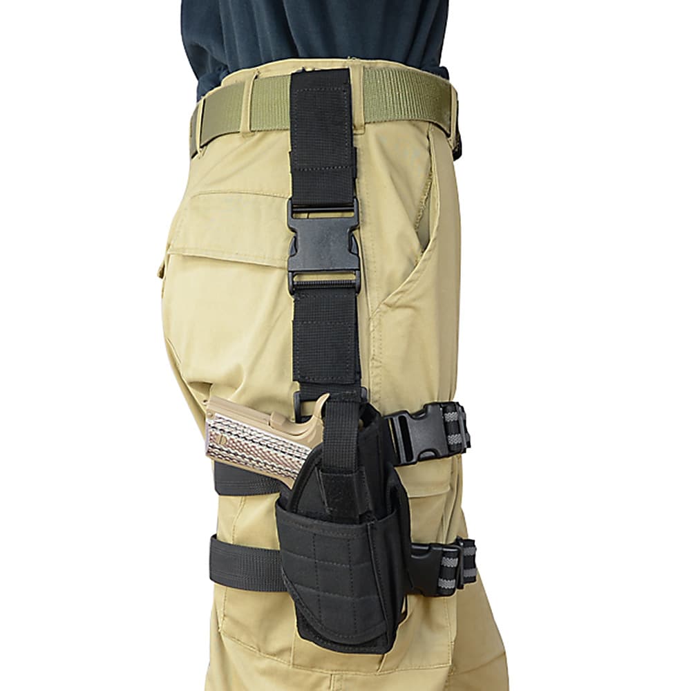 GENESIS ホルスター レッグ/ヒップ兼用 マルチフィット 右利き用 E-101-BK