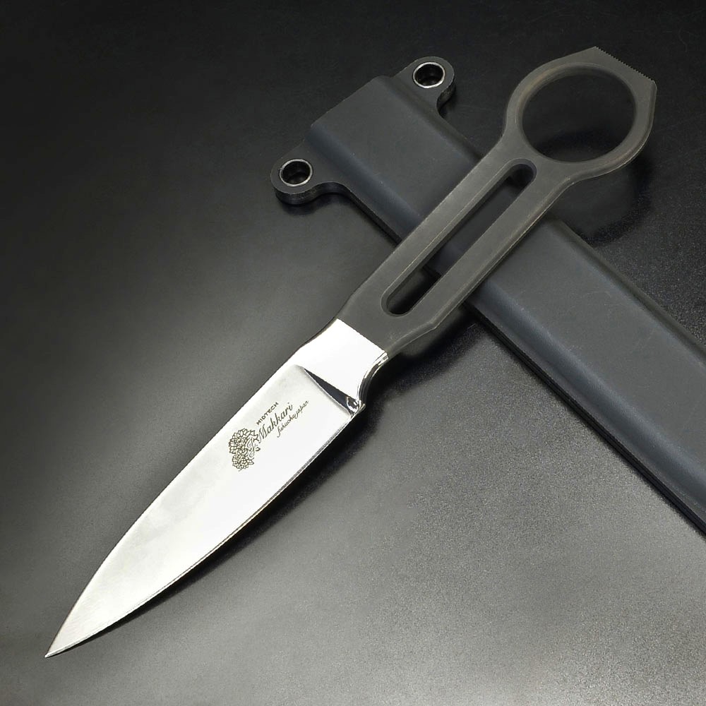 Makkari knives スケルトンナイフ カタバクナイ 間狩純平作 MOLLEウェビング対応シース 鏡面仕上げ
