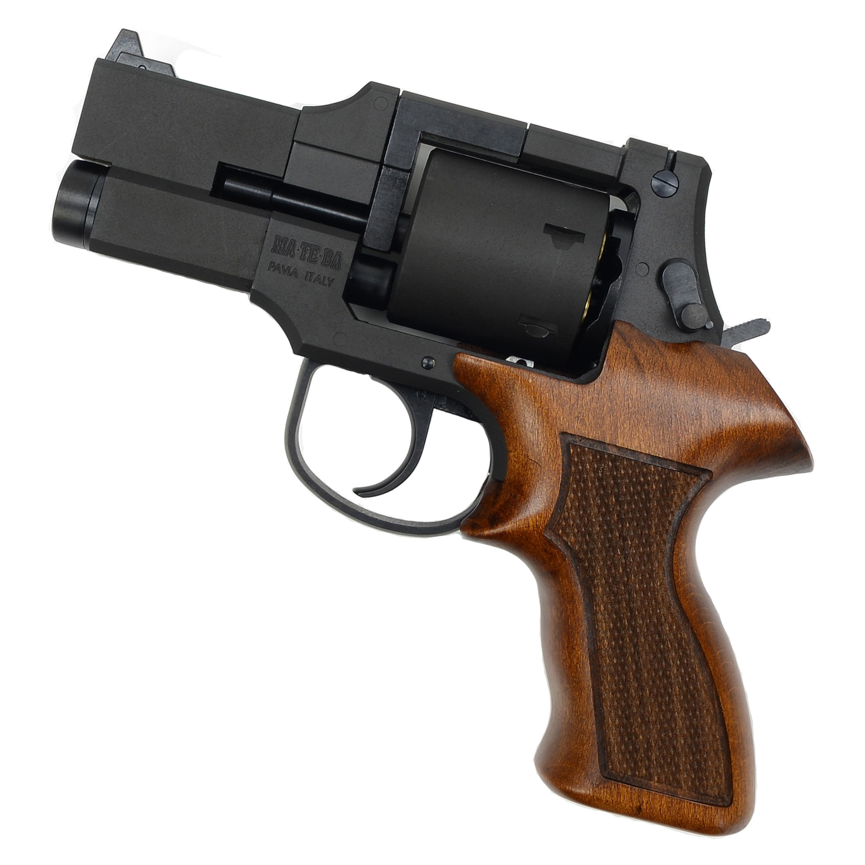 Marushin ガスガン MATEBA マテバ 4インチ ブラックHW 木製ショートグリップ 122532