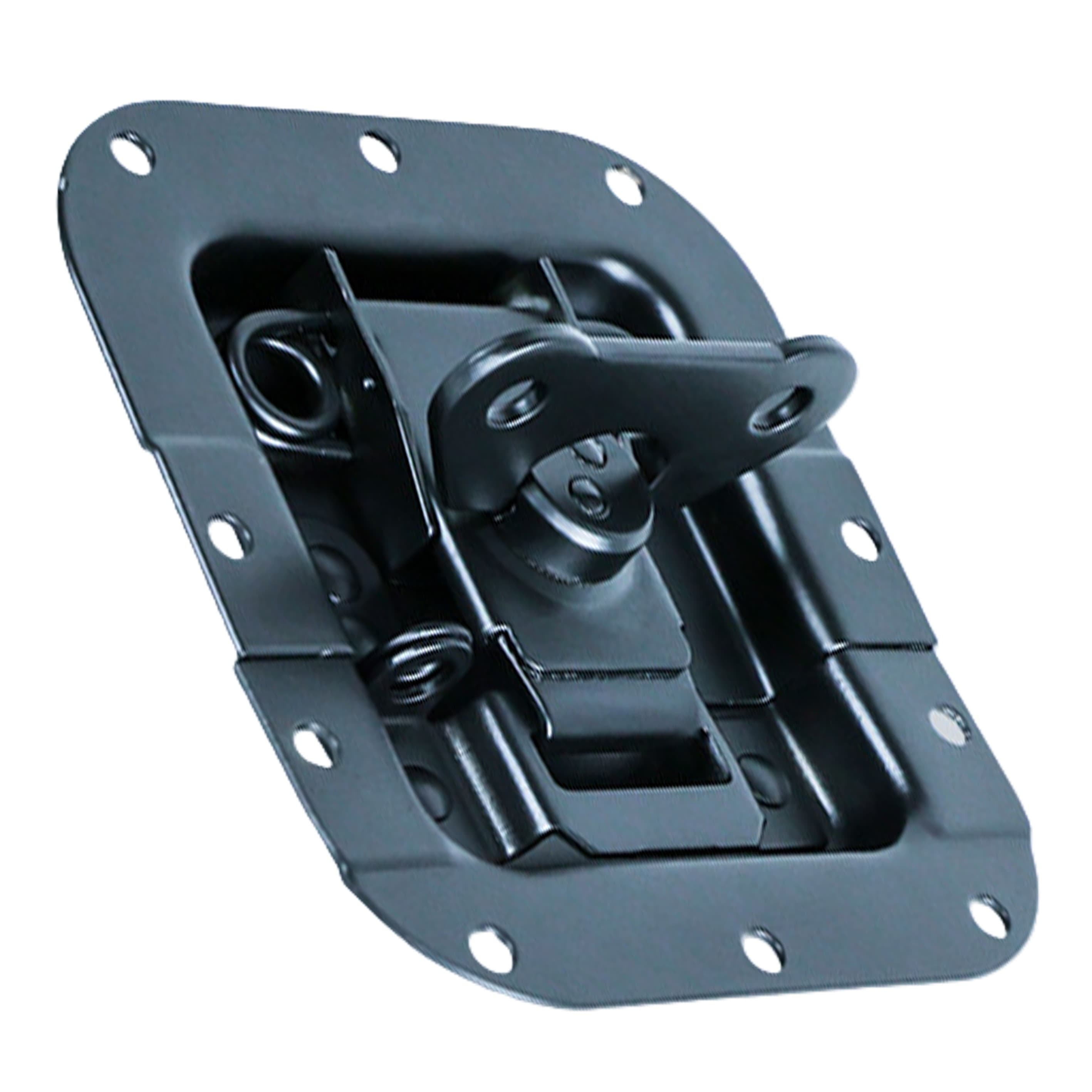 ラッチ 埋め込み式 スチール製 ブラック