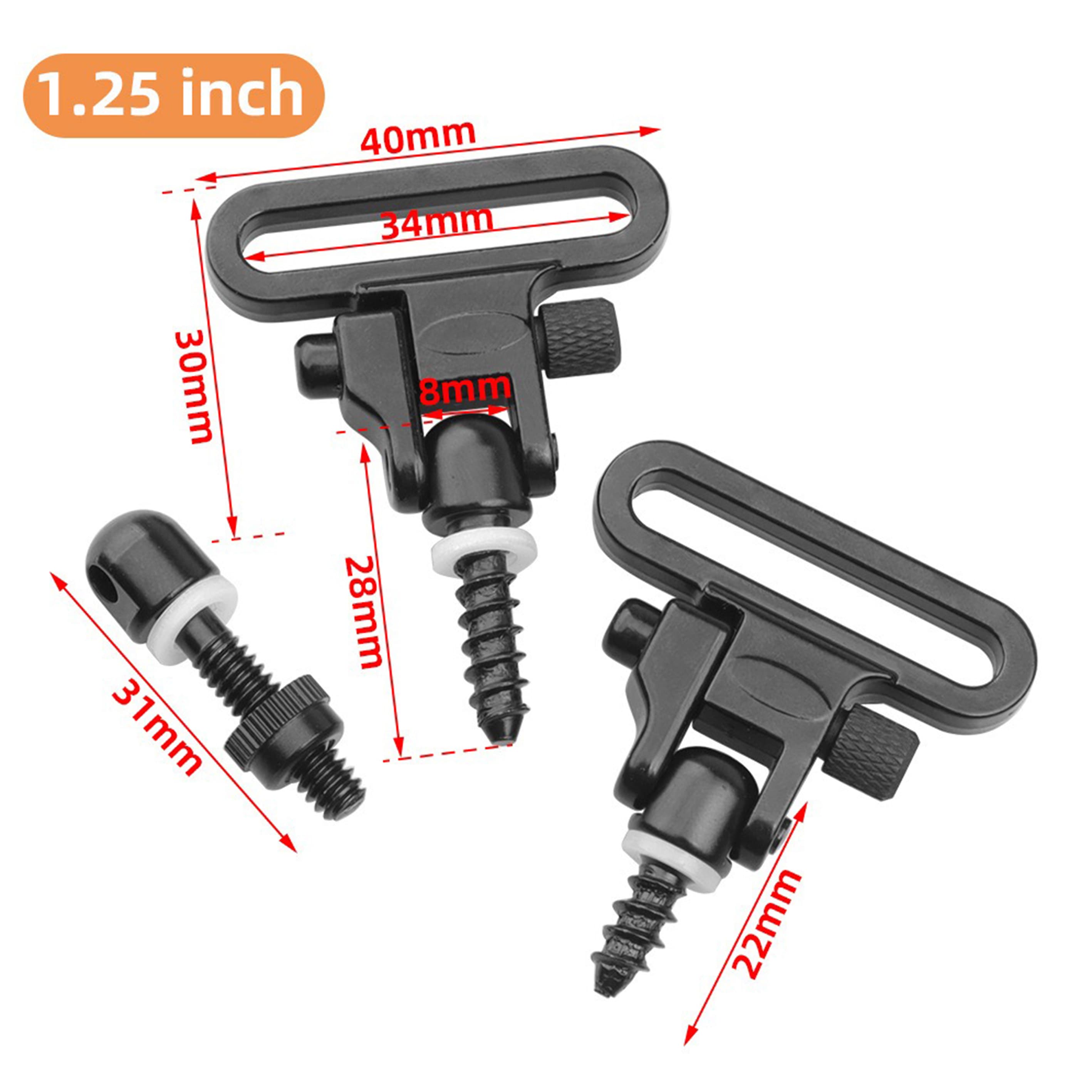 スリングスイベル 木製ストック用 スタッド付き スイベル固定 2個セット