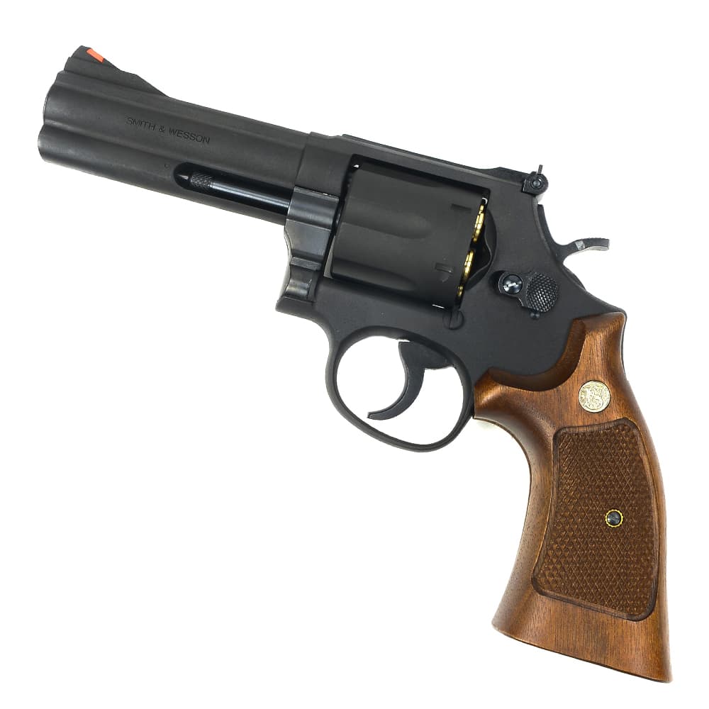マルシン ガスガン S&W M586 ブラックHW ハーフチェッカー木製グリップ 082607