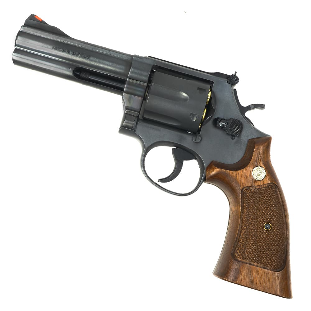マルシン ガスガン S&W M586 エクセレントHW ハーフチェッカー木製グリップ 082610