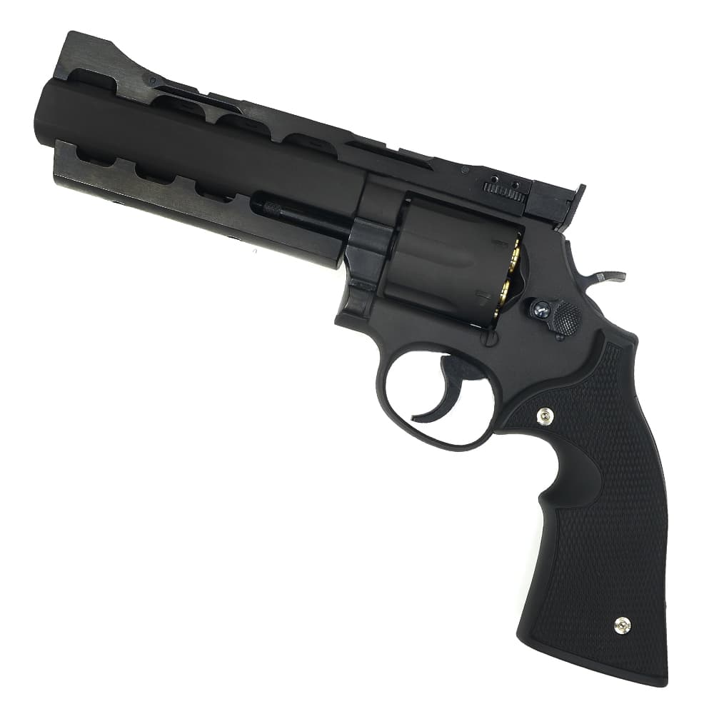 マルシン ガスガン S&W M586 Power Custom ブラックHW DAVISラバー調グリップ 082612