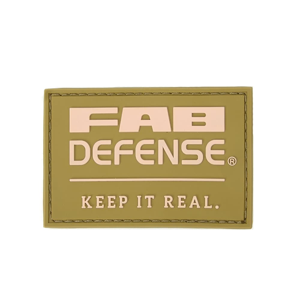 FAB DEFENSE ミリタリーパッチ 3Dロゴ PVC素材 ショットショー限定 ベルクロオス