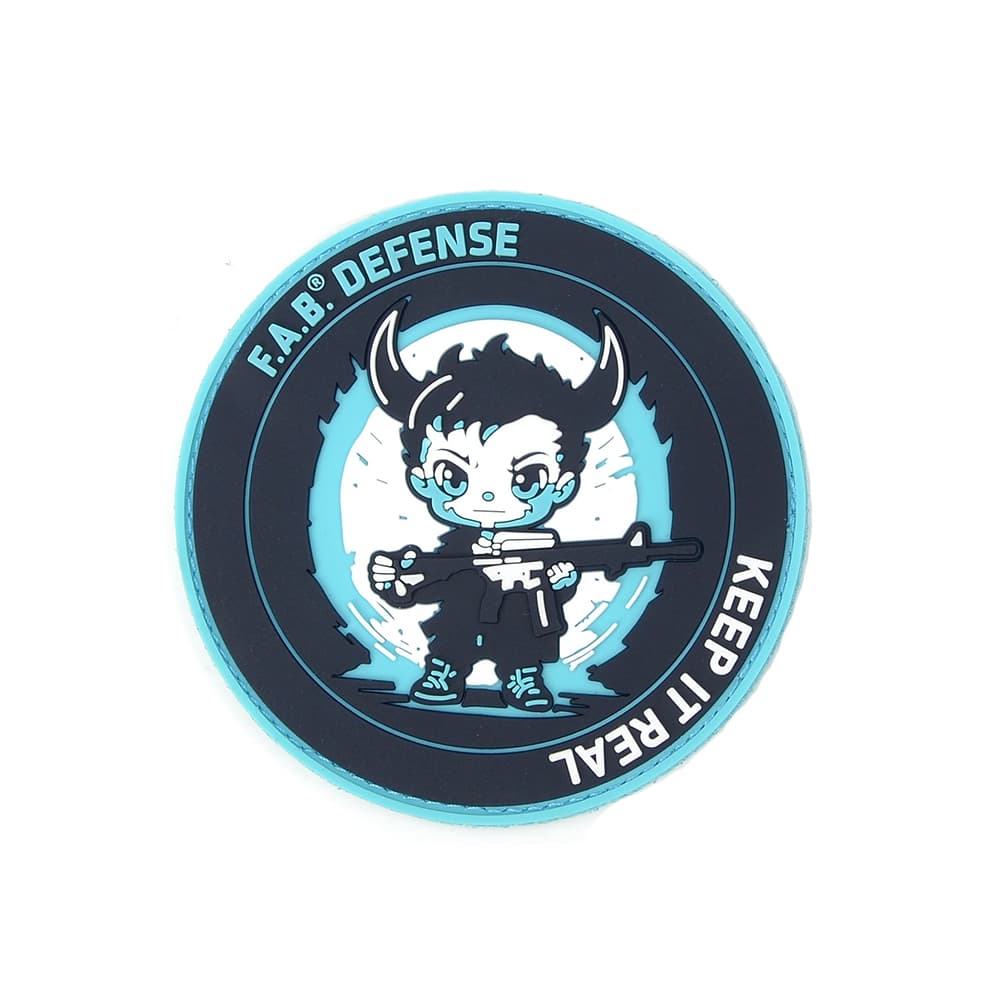 FAB DEFENSE ミリタリーパッチ 丸形 ショットショー限定品 3D ベルクロオス PVC素材