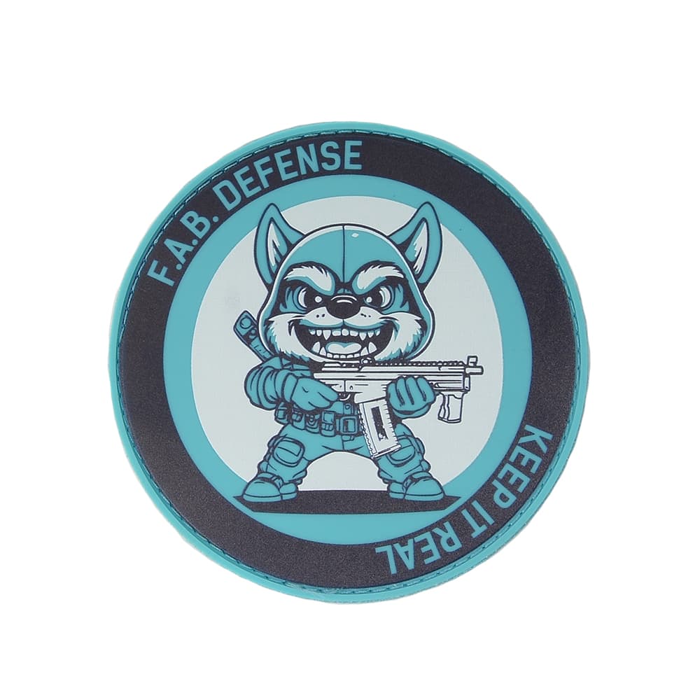 FAB DEFENSE ミリタリーパッチ 丸型 ショットショー限定品 PVC素材 ベルクロオス