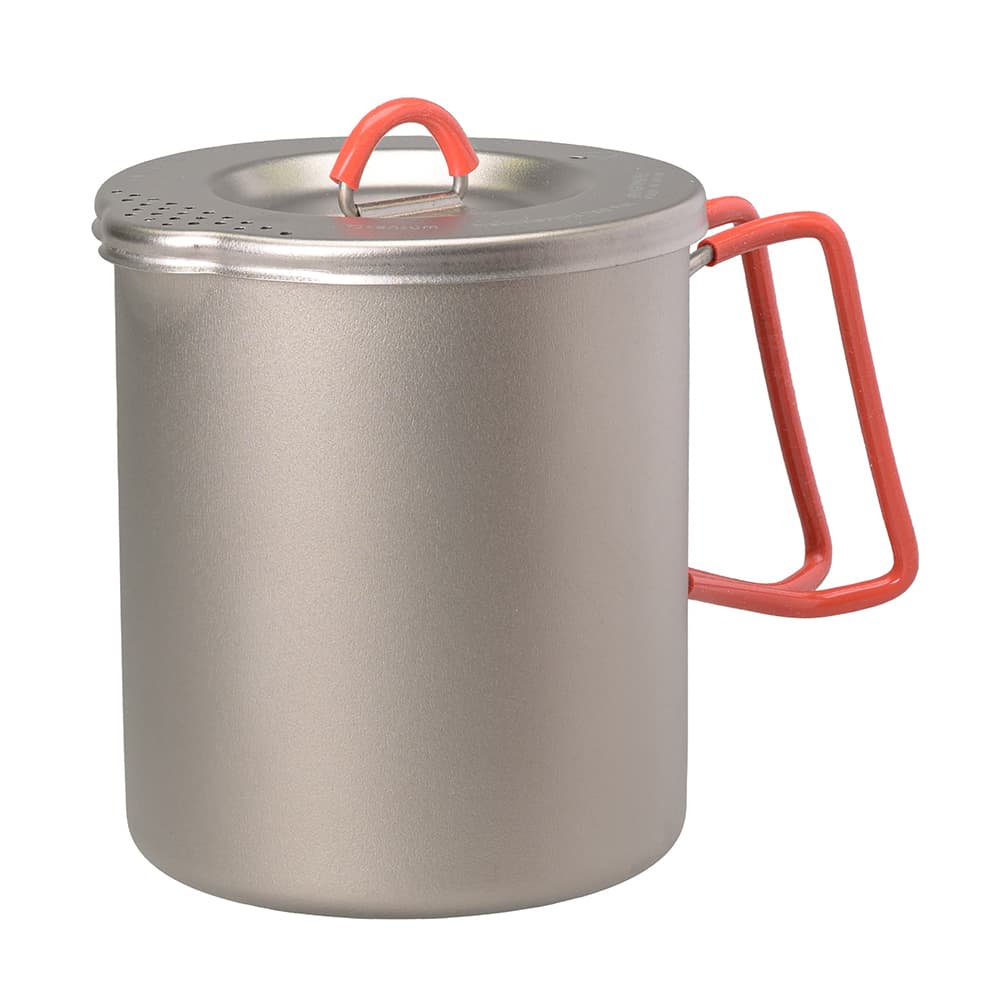 EVERNEW チタンポット Ti Maccheroni pot 750 湯切りフタ付き ECAL755
