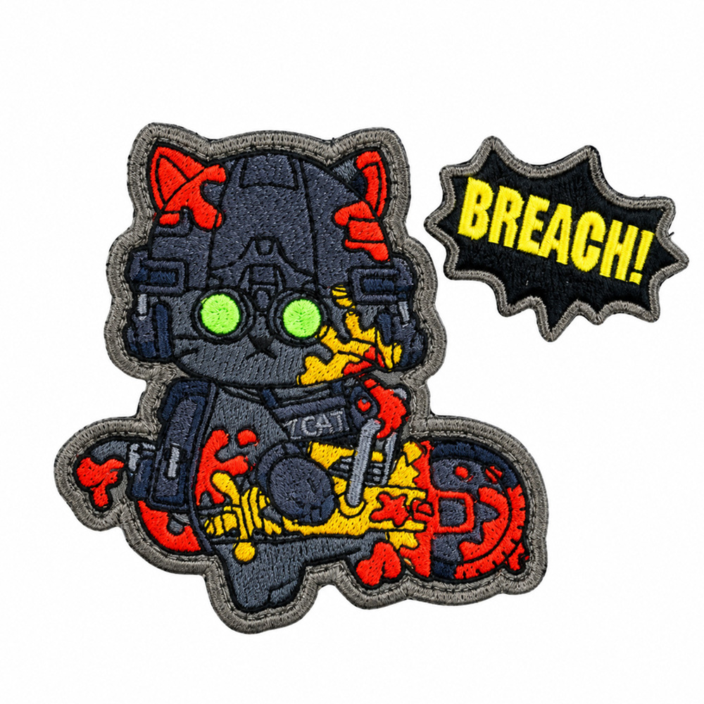 にとろん ミリタリーパッチ  Z.C.A.T隊員B マジックテープオス Bang!Bienaシリーズ