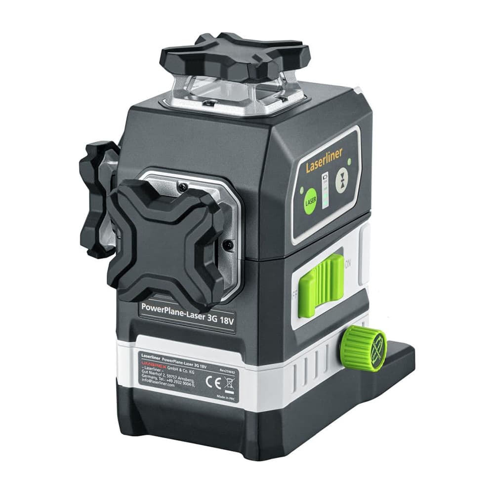 UMAREX Laserliner レーザー墨出し器 パワープレーンレーザー3Gマルチ18V デウォルト用バッテリーアダプタセット