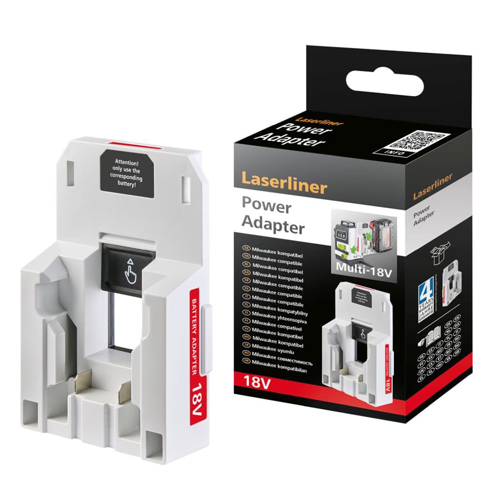 UMAREX Laserliner バッテリーアダプタ ミルウォーキー電池用 パワープレーンレーザー対応