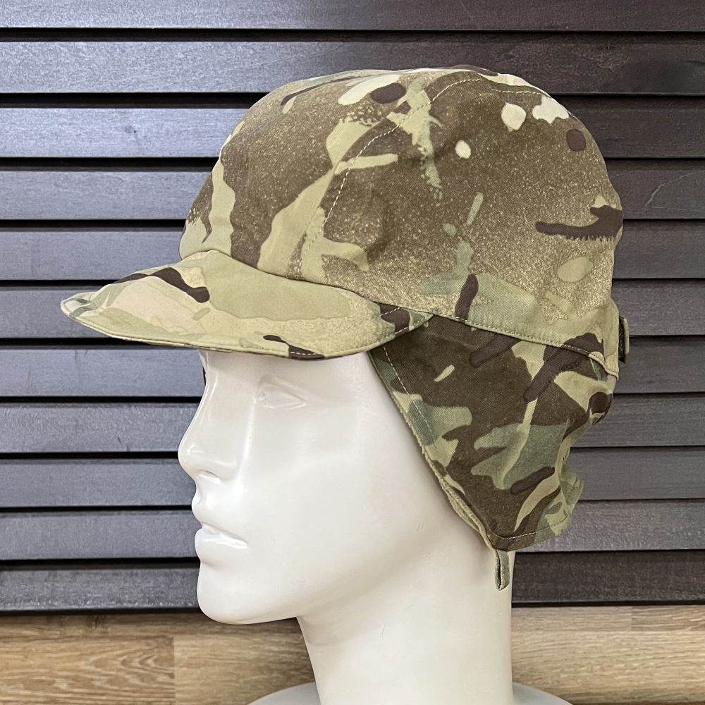 イギリス軍放出品 ウィンターキャップ MTP迷彩 あご紐なし