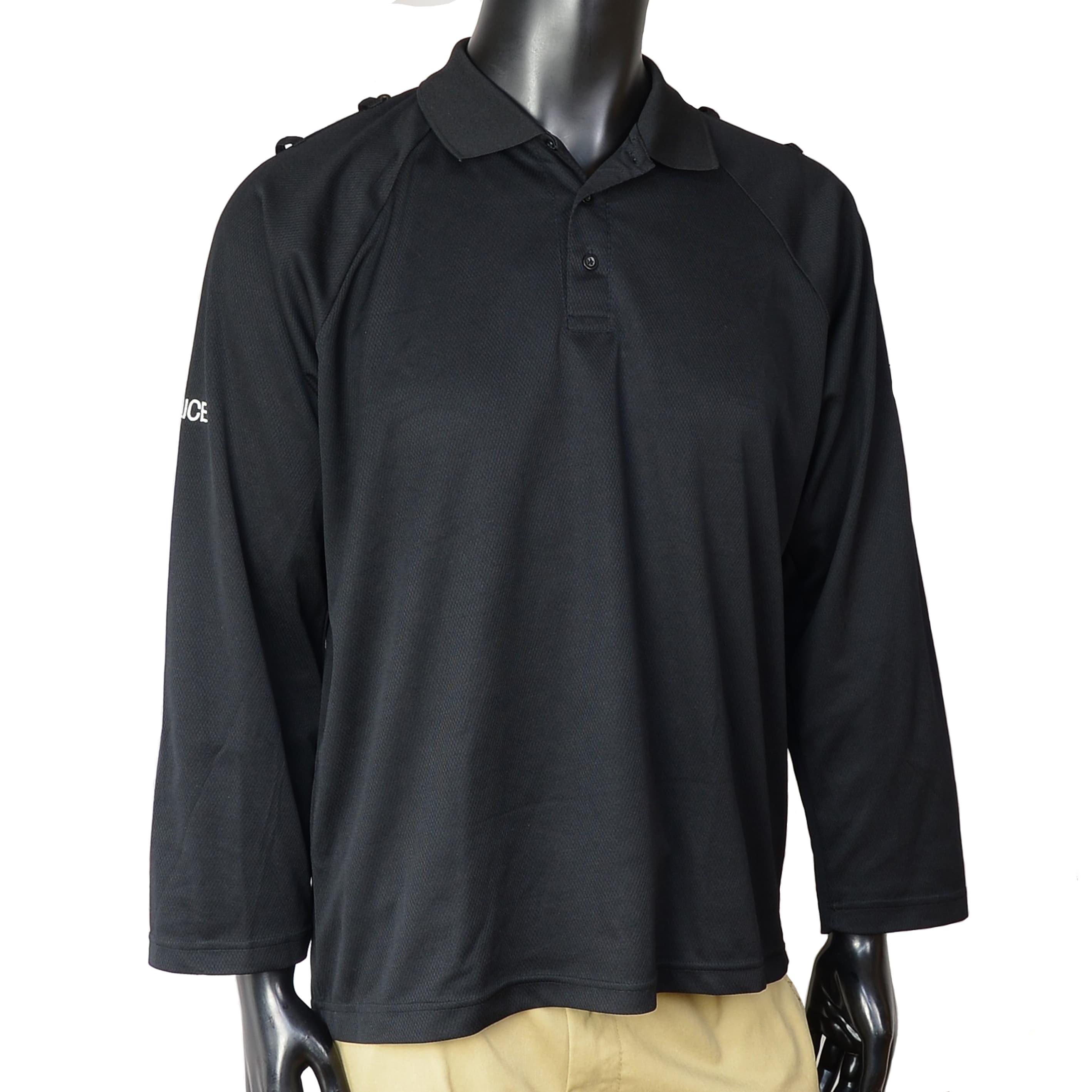 イギリス警察 放出品 ポロシャツ 警官服 ボタン留め 長袖