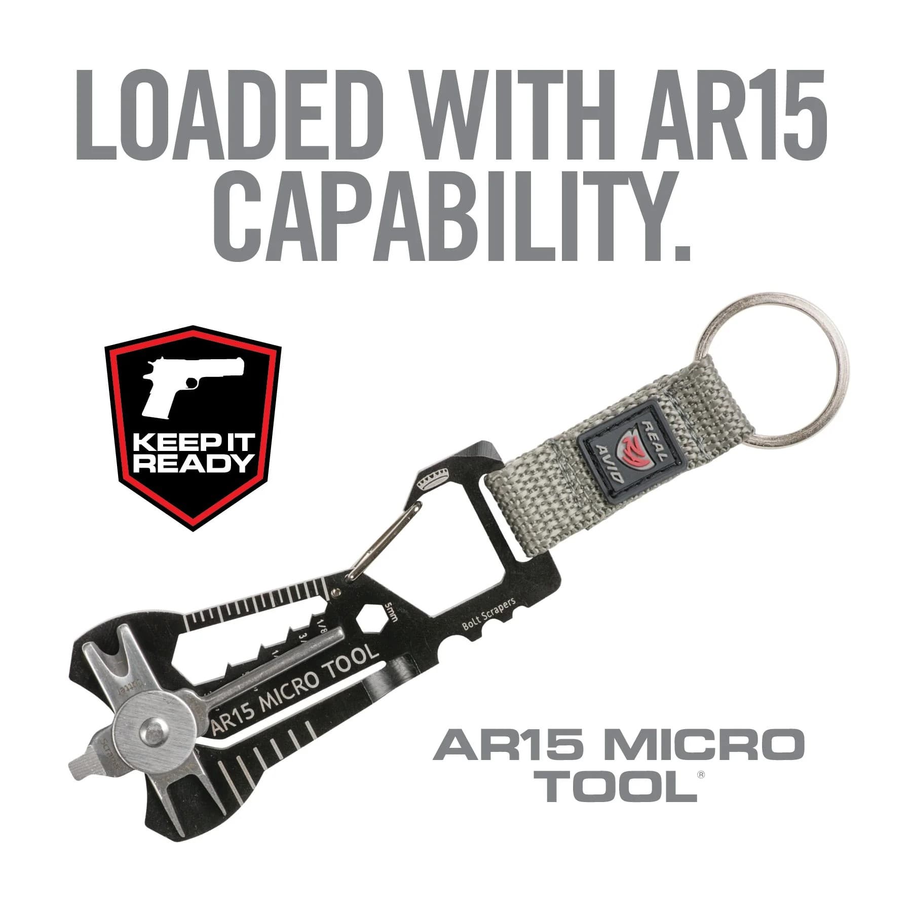 Real Avid 小型マルチツール AR-15用 カーボン除去 サイト調整 RAV-AVMICROAR15