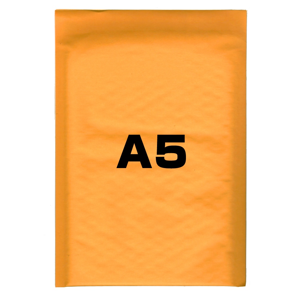 クッション封筒 A5サイズ テープ付 オレンジ