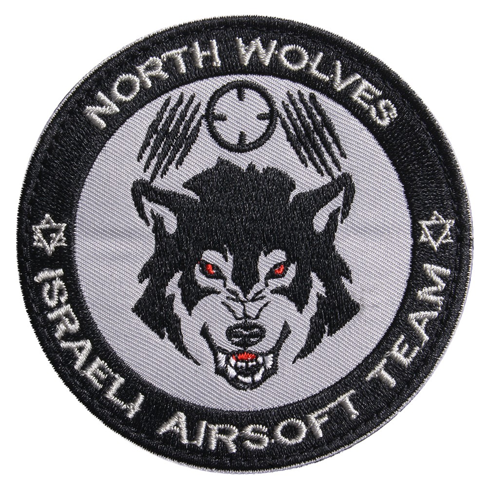 ミリタリーショップ レプマート / ミリタリーワッペン North Wolves イスラエル エアソフトチーム ベルクロ
