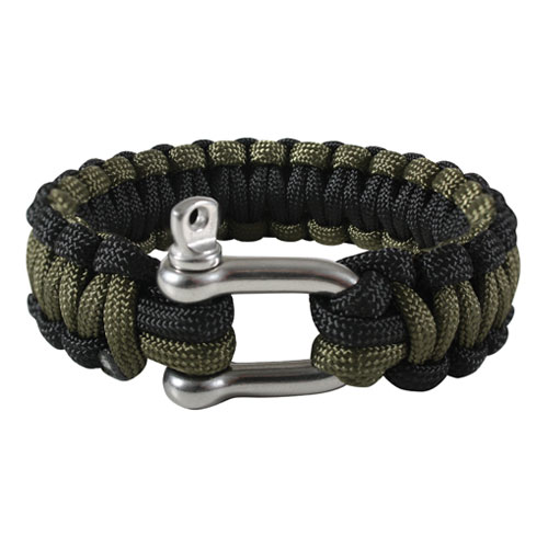 Rothco パラコードブレスレット ステンレスDシャックル